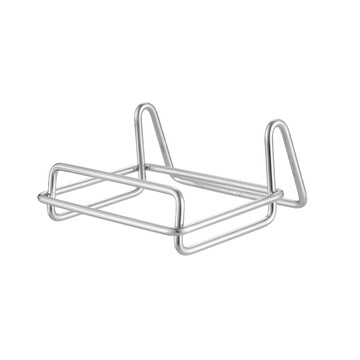 【日本霜山】304不鏽鋼桌上型立式平底鍋/玉子燒鍋收納架