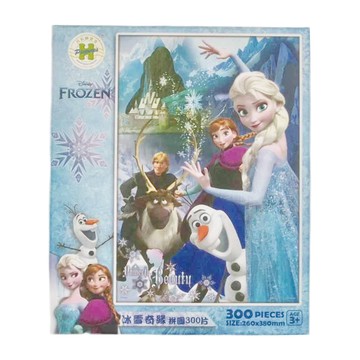 HUNDRED PICTURES 百耘圖 Frozen冰雪奇緣拼圖 300片 尺寸: 260x380mm  Frozen冰雪奇緣  1盒
