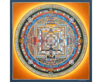 時輪金剛曼陀羅唐卡 — 轉化與平衡的密宗藝術