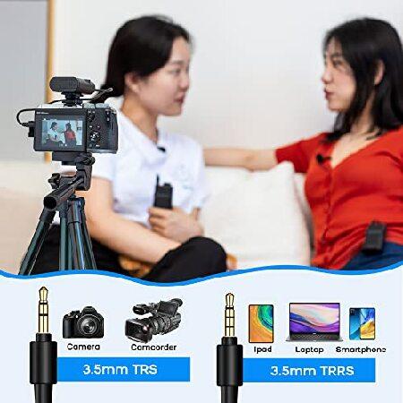 BOYA Microphones by-WM4 PRO-K2 (TX TX RX), 2.4GHz Wireless Lavalier Microphone System Compatible with DSLR Cameras, Camcorders, iPhone, Android Smartp