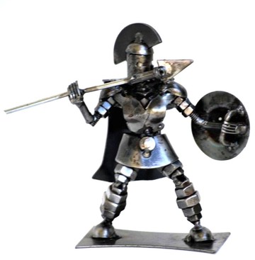 斯巴達戰士雕塑 驚豔銲接工藝 超酷生日禮物 週年紀念禮物