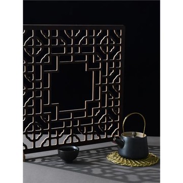 復古中國風拍攝光影道具板仿窗戶影子新中式假窗戶創意扇形官文制造光影拍攝古風美食攝影中秋月餅拍照道具