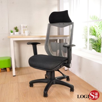 LOGIS邏爵家具 飛鯨護腰特級全網電腦椅 辦公椅 主管椅