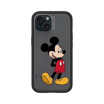 iPhone 15 Mod NX 黑 - 迪士尼-米奇 Mickey - 來！米奇站好