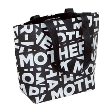 MOTHER-K 永續防水購物袋  黑色  小(38 x 30 x 12.5cm)  1個