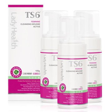 TS6護一生 潔淨慕斯-加護型(100g)x3入