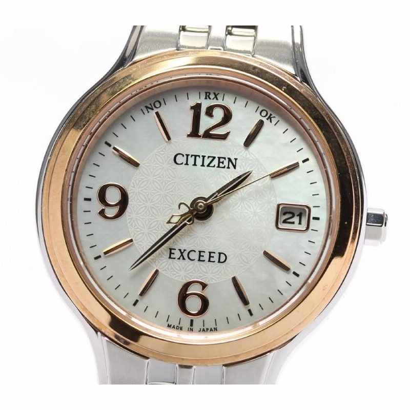 ☆極美品 保付き【CITIZEN】シチズン エクシード デイト H010-T014089