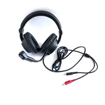 頭戴式中小學語音室教學電腦耳機全包耳不夾耳佩戴舒服帶音量開關