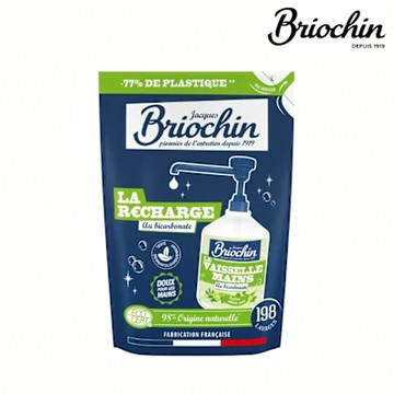 Jacques Briochin 藍牌碧歐馨 護手洗碗精補充包 450ml-檸檬小蘇打 海藻護手