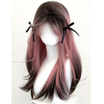 【巴黎精品】現貨+預購 長假髮直髮整頂假髮-漸層挑染仿真頭皮女假髮a1ji71