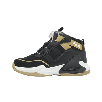 Fila 籃球鞋 B401A 中大童鞋 黑 卡其 旋鈕 運動鞋 3B401A081
