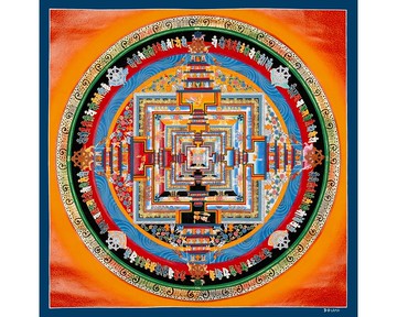 時輪曼荼羅唐卡繪畫 沉浸於神聖的藝術之中