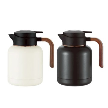 FOREVER LIFE 日系保溫泡茶壺 兩色可選 1500ml - 黑色