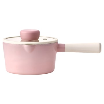 MODORI 棉花糖系列 16cm 單柄湯鍋 (含蓋子)  櫻花粉色  1組