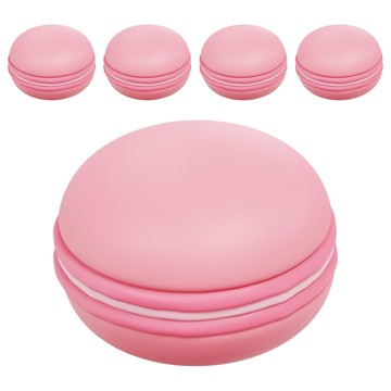 Kiret 神綺町 繽紛仿真馬卡龍造型收納盒  5個  顏色隨機