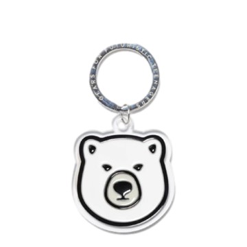 HUMAN MADE 23SS ANIMAL KEYRING WHITE
