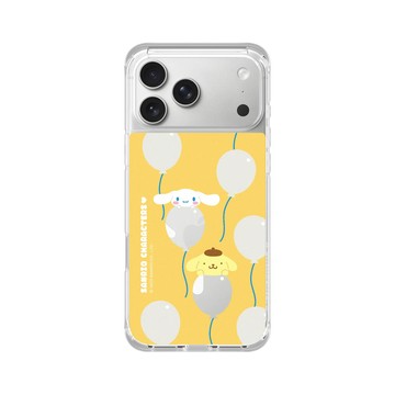 iPhone 17 Pro Max ClearX (MagSafe 兼容) 晶透白 - 三麗鷗-布丁狗＆大耳狗綜合圖 Mix Characters - 派對系列-派對氣球