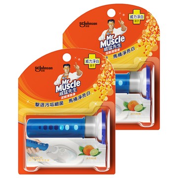 Mr Muscle 威猛先生 潔廁清香凍組裝 馬桶清潔 活力柑橘  38g  2組