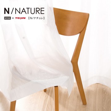 遮像 採光 蕾絲窗簾 窗紗 N NATURE DOT 100×198×1 NITORI宜得利家居