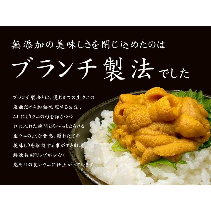 生ウニ200g（100g×2パック）無添加 送料無料 刺身 海鮮丼 食べ物《ref-un2》yd5[[生ウニ100-2p]