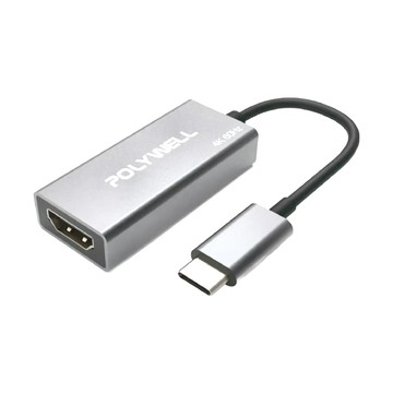 POLYWELL 寶利威爾 4K 60Hz Type-C轉HDMI 轉接線 PW15-T02-A011  單一商品  1條