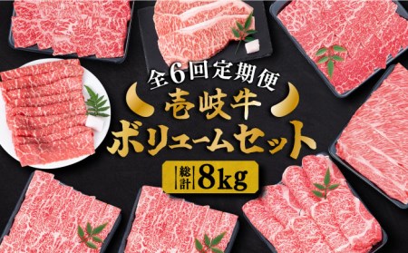  壱岐牛ボリュームセット 約8kg 《壱岐市》 長崎 壱岐産 黒毛和牛 牛肉 ステーキ しゃぶしゃぶ 食べ比べ [JDD031] 366000 366000円