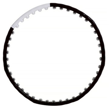 naria 腰部美型呼拉圈  1kg  黑色 + 白色  1個