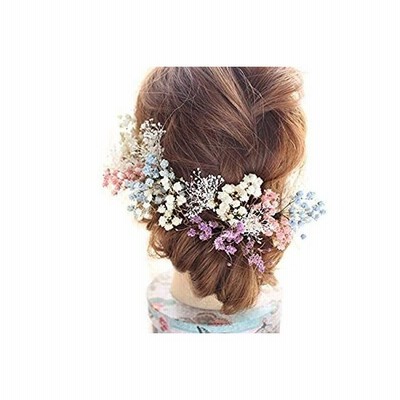 Lulu S ルルズ ヘアアクセサリー ヘッドドレス プリザーブドフラワー アーティシャルフラワー ウェディング ブライダル アンティークかすみ草 L 通販 Lineポイント最大get Lineショッピング