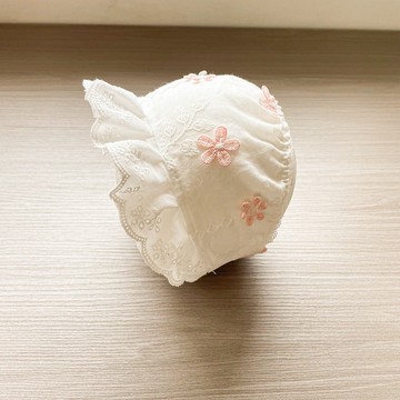 寶寶遮陽帽 可愛寶寶髮帶 新生嬰兒防曬帽 夏日公主囟門帽 新生兒胎帽 薄帽子 兒童帽 童帽