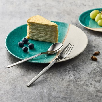 日本山崎金屬｜NAPOLI系列 - 不鏽鋼叉匙組(2件式)