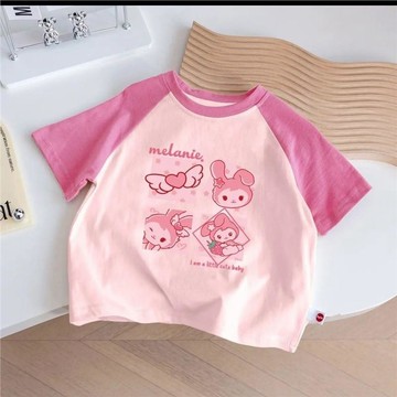 Mini baby🌷女童短袖T恤夏季韓版卡通寬鬆百搭兒童半袖上衣打底衫