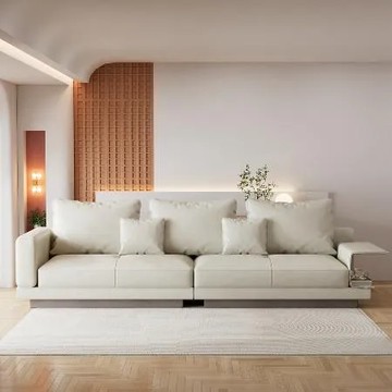 米白色-單一規格 obis 康納利沙發(四人座260公分)