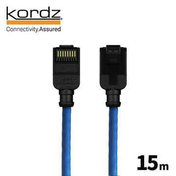【Kordz】PRO CAT6 28AWG極細高速網路線 / 藍色15米
