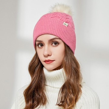 現貨+預購 針織毛帽羊毛帽-毛球麻花圓頂可愛女帽子6色74bt1【獨家進口】【米蘭精品】