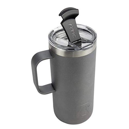 RTIC TRAVEL COFFEE CUP (16 OZ), GRAPHITE