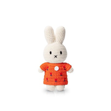 Miffy 手工製米飛兔【橙色花裙】