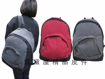 ~雪黛屋~aizin 後背包中容量韓國專櫃進口防水帆布材質外出休閒活動上學上班可放A4資料夾ASK0090
