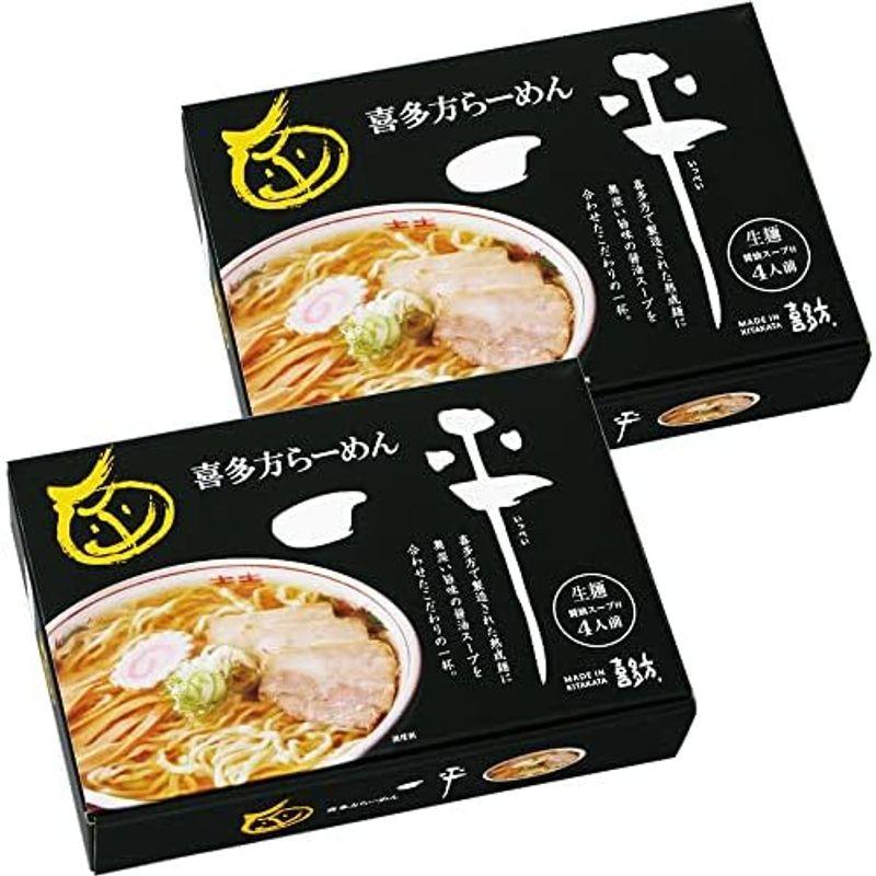 喜多方ラーメン 一平 ４食×２箱セット 生麺 しょうゆスープ 福島 ご当地ラーメン