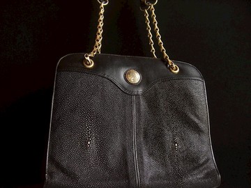 【老時光 OLD-TIME】早期二手老包法國製皮革肩背包