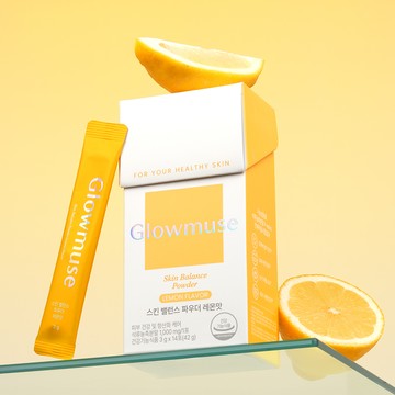 Glowmuse Skin Balance Powder Lemon Flavor 14 Sticks (14-day supply)