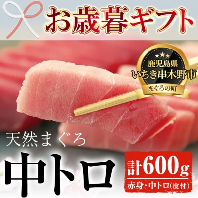 「旬」の天然メバチまぐろ中トロ・赤身厳選セット　約600g