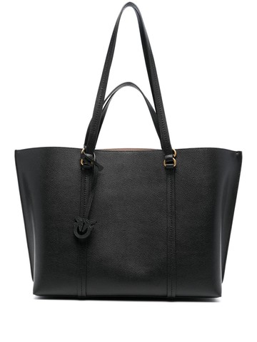 PINKO - Love-Birds-motif leather bag - women - Calf Leather - One Size - Black