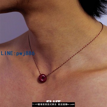 【店家補貼】FLUT 原創純銀手工編織繩朱砂吊墜項鏈紅色復古高級鎖骨鏈男女款
