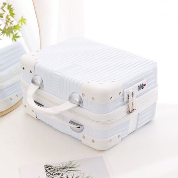 14寸手提化妝箱女旅行收納箱便攜密碼小箱子16小型行李箱迷你皮箱