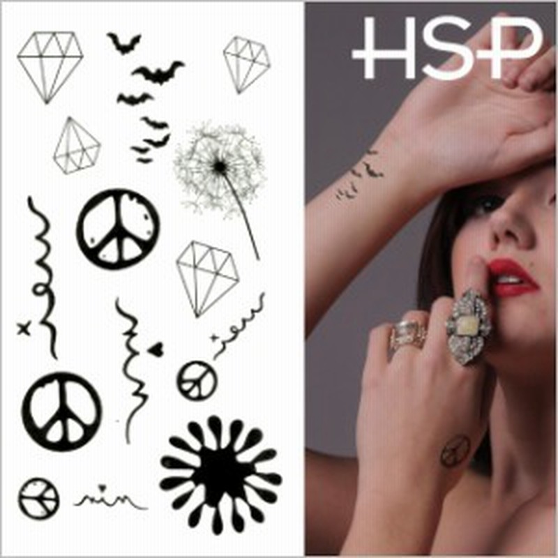ハロウィン 518 タトゥーシール ピースマーク ダイヤモンド Halloween Tattoo 通販 Lineポイント最大1 0 Get Lineショッピング