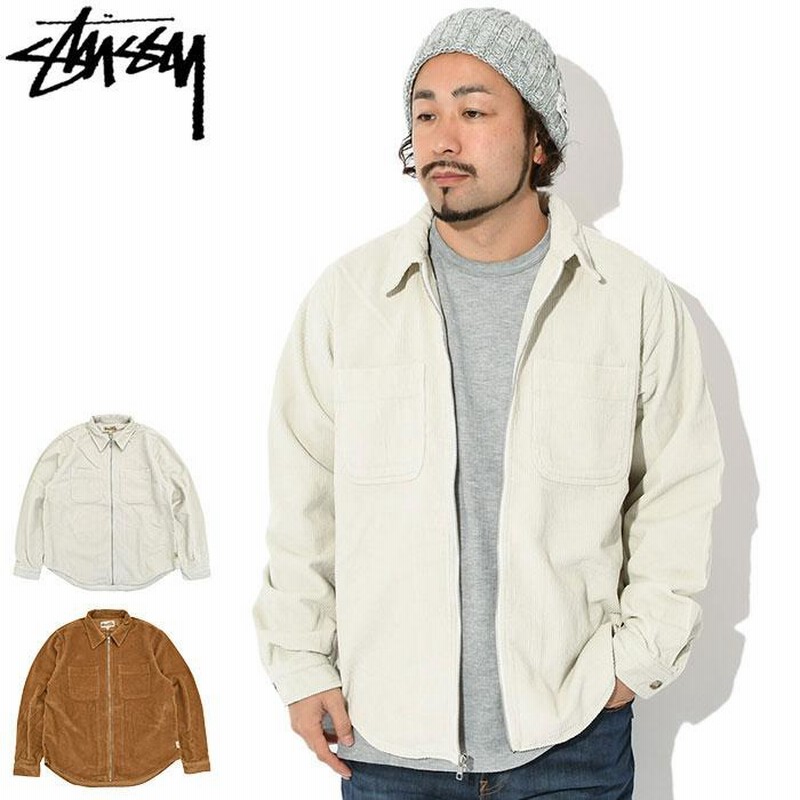 ステューシー シャツ 長袖 STUSSY メンズ Wide Wale Cord Zip (shirt コーデュロイ ジップアップ カジュアルシャツ  1110243 USAモデル 正規) | LINEショッピング