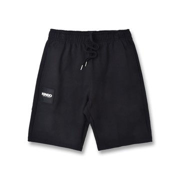 KINGO男款｜黑色棉短褲 441314-99