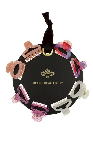 美國 L. Erickson 醋酸纖維造型抓夾-Watermelon 原裝8入 圓盤小抓夾組 鯊魚夾＊夏日微風＊