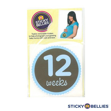 美國 StickyBellies 寶寶月份貼紙 孕媽咪款 (懷孕 紀錄)