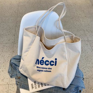 韓版原宿帆布包包女2025新款大容量手提袋簡約日系ins百搭單肩包